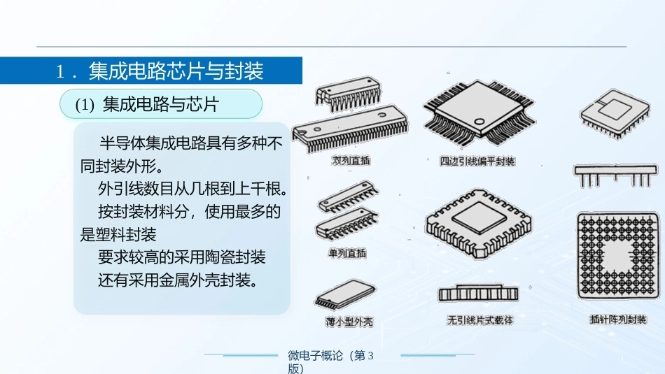 微电子概论（第3版）：集成电路制造工艺PPT教学课件.pptx_第3页