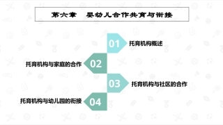 婴幼儿教育学：婴幼儿合作共育与衔接PPT教学课件.pptx