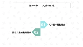 婴幼儿生理基础：人体概述PPT教学课件.pptx