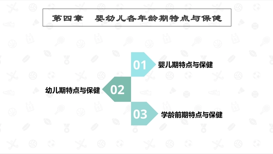 婴幼儿卫生与保健：婴幼儿各年龄期特点与保健PPT教学课件.pptx_第1页