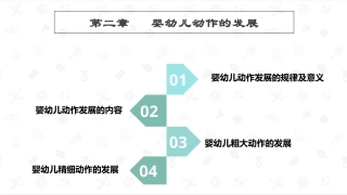婴幼儿心理发展：婴幼儿动作的发展PPT教学课件.pptx