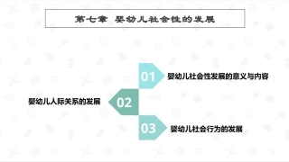 婴幼儿心理发展：婴幼儿社会性的发展PPT教学课件.pptx