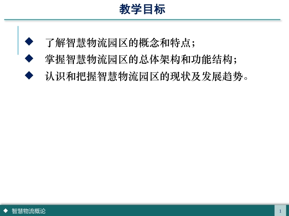 智慧物流管理：智慧物流园区PPT教学课件.pptx_第2页