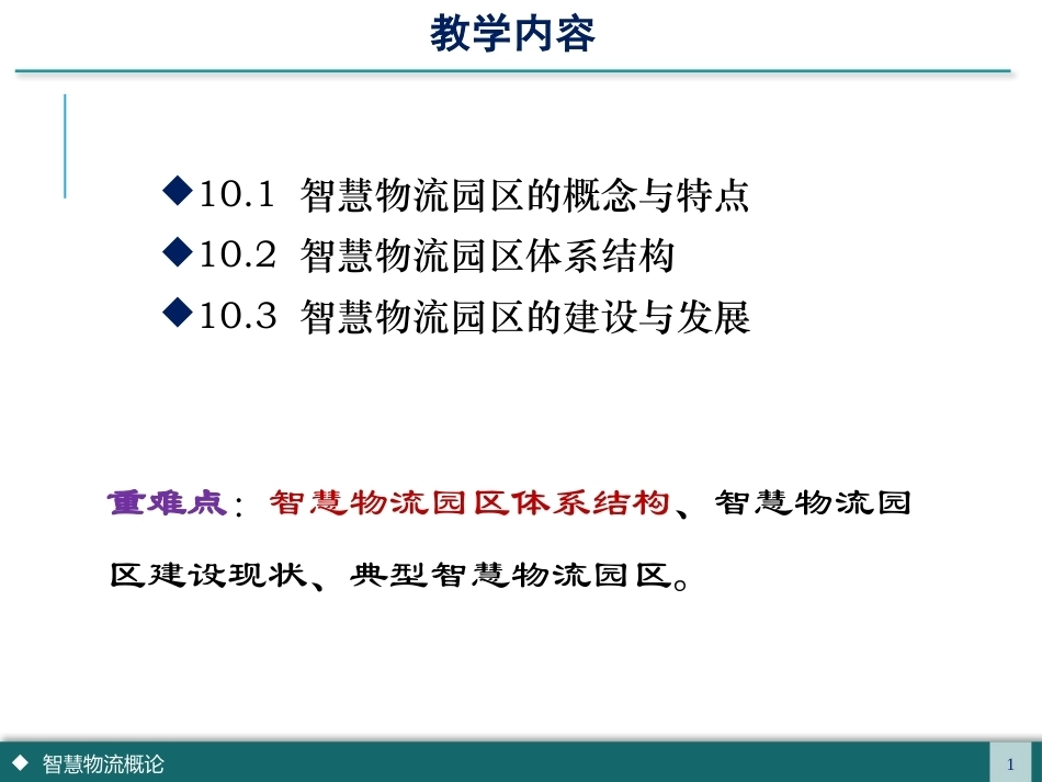 智慧物流管理：智慧物流园区PPT教学课件.pptx_第3页