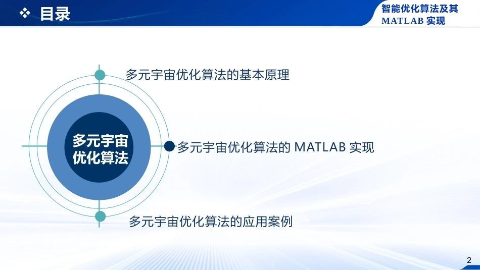智能优化化算法及其MATLAB实现：多元宇宙优化算法PPT教学课件.pptx_第2页