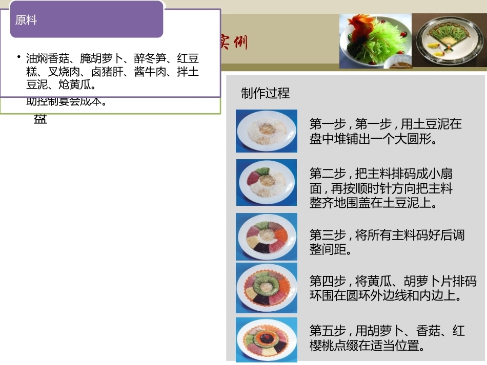 中式凉菜制作技术（中职）：凉菜拼摆莱品制作实例PPT教学课件.pptx_第3页