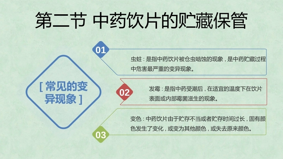 中药炮制技术（高职）：中药饮片的质量要求与贮藏保管PPT教学课件.pptx_第3页