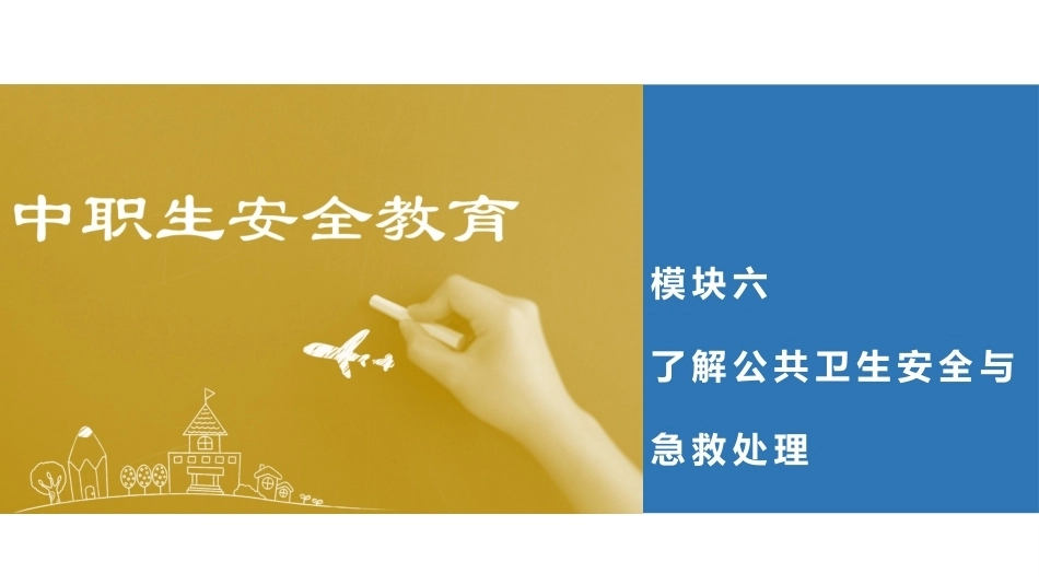 中职生安全教育：了解公共卫生安全与急救处理PPT教学课件.pptx_第1页