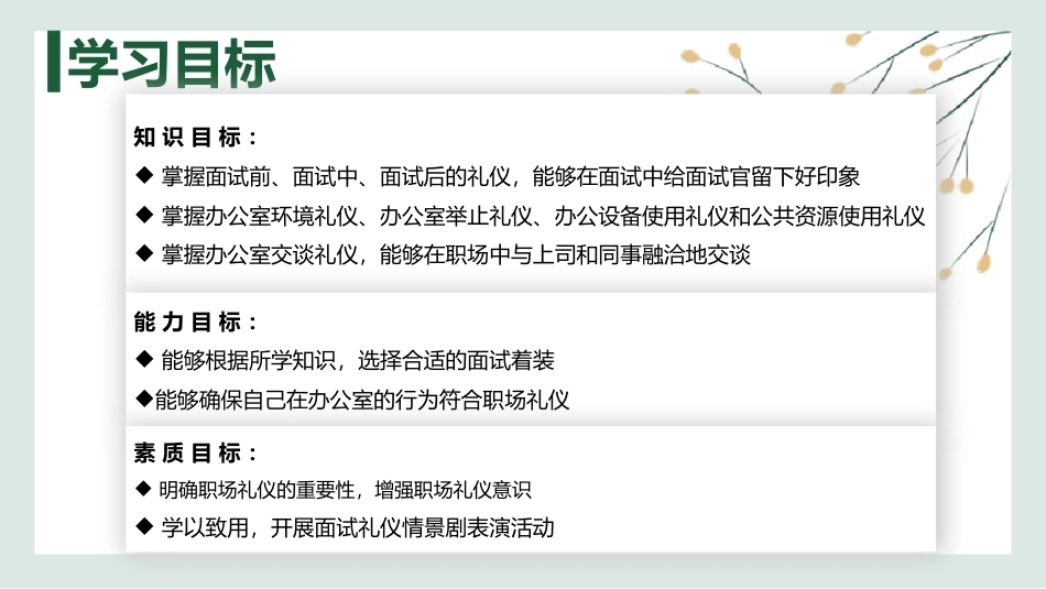 中职生礼仪修养：初入职场，礼仪助力——职场礼仪PPT教学课件.pptx_第2页