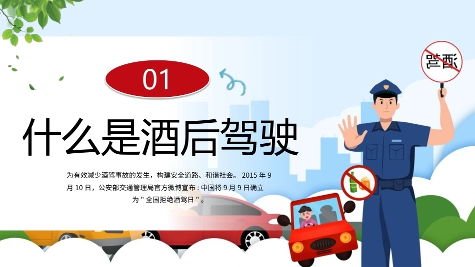 拒绝酒驾安全驾驶PPT交通安全培训课件.pptx_第3页