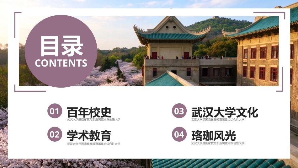武汉大学介绍PPT模板宣传.pptx_第2页
