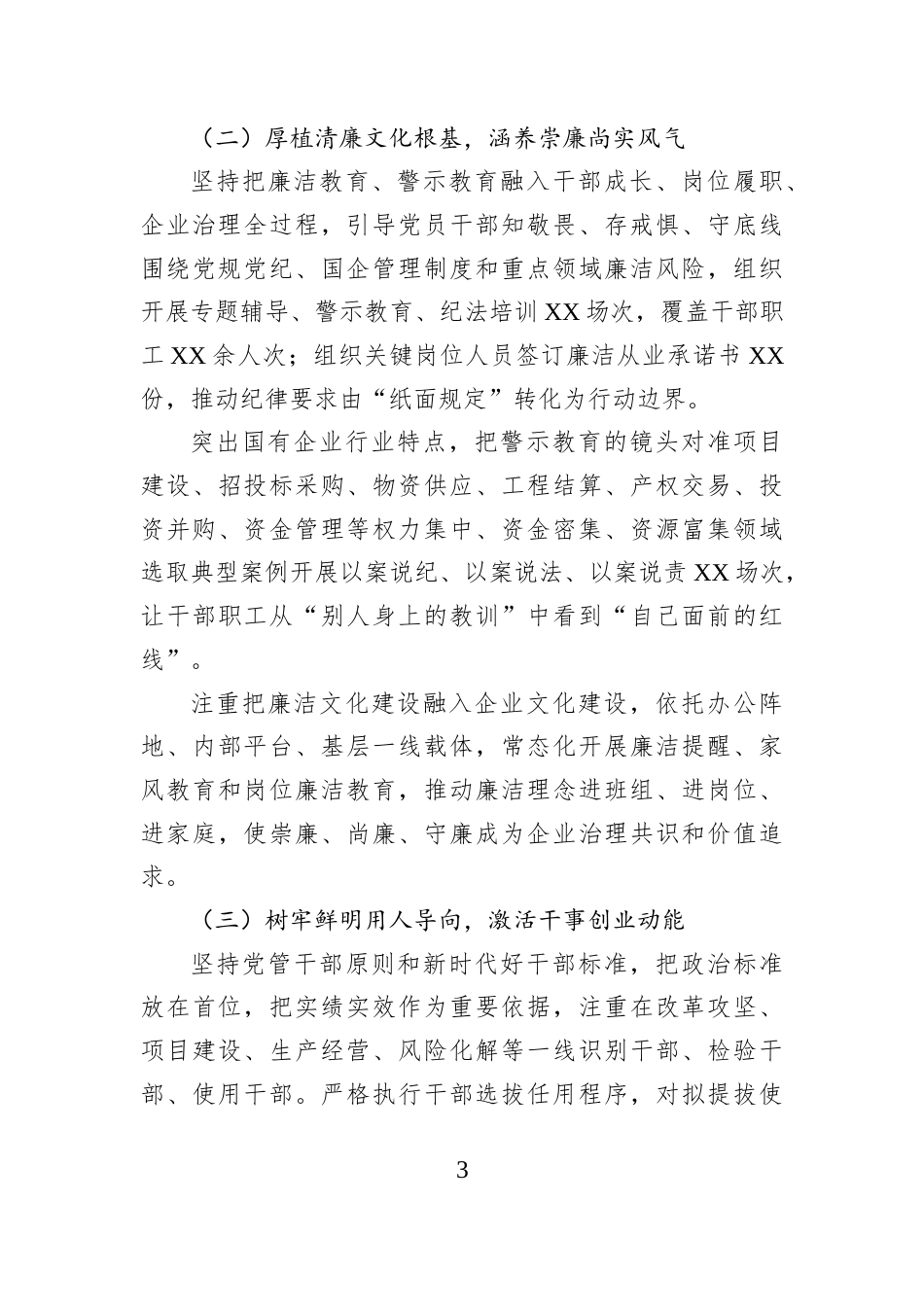 公司主要负责人2026年度履行“一岗双责”情况报告.docx_第3页