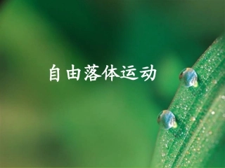 全国“创新杯”说课大赛物理类优秀作品：自由落体运动说课课件.ppt