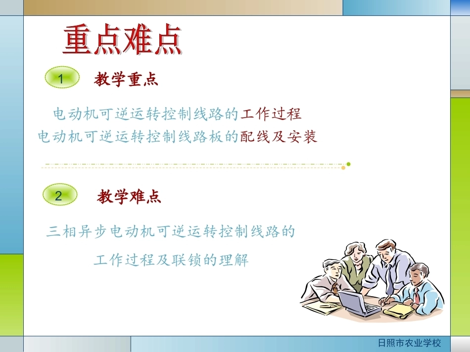 全国“创新杯”说课大赛电子电工类优秀作品：《辅助触点联锁可逆控制线路》讲课课件.ppt_第3页