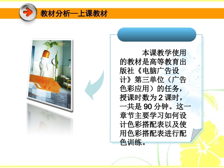 全国“创新杯”说课大赛计算机专业类优秀作品：信息化色彩搭配训练说课课件.ppt_第3页