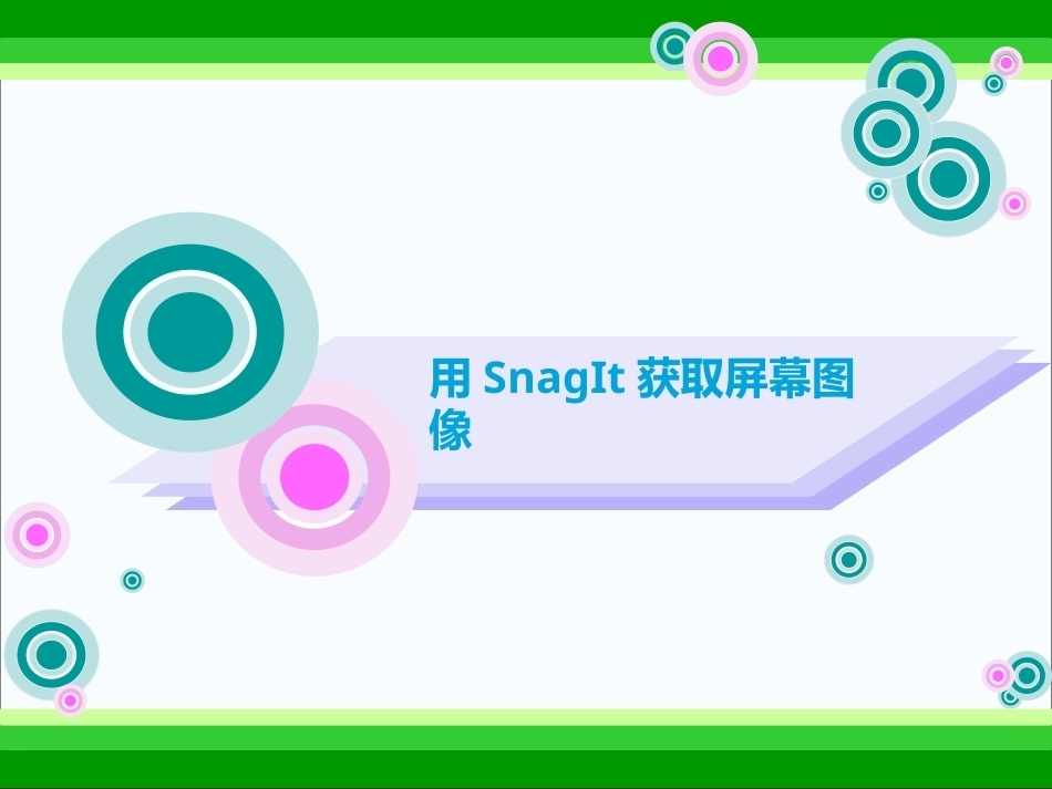 全国“创新杯”说课大赛计算机应用基础类优秀作品 ：用SnagIt获取屏幕图像说课课件.ppt_第2页