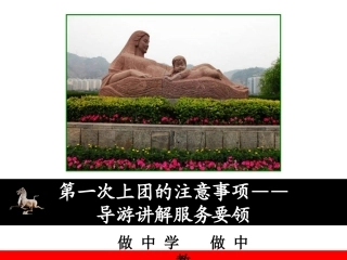 全国“创新杯”说课大赛旅游服务类优秀作品：第一次上团的注意事项说课课件.ppt