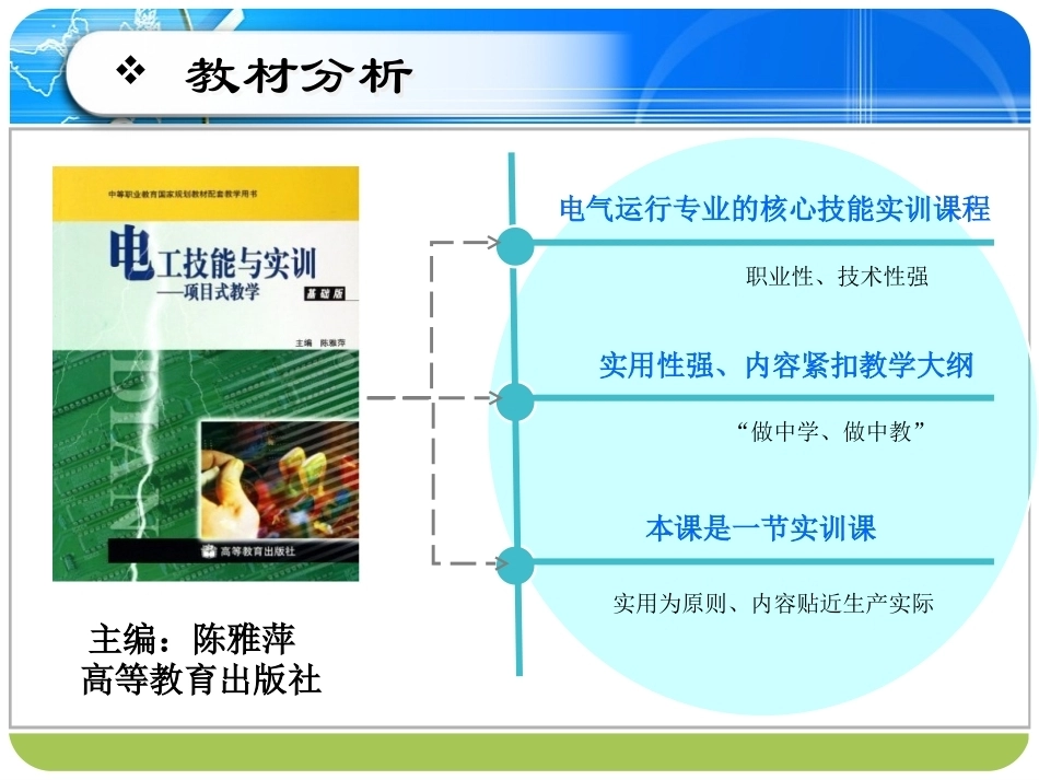全国“创新杯”说课大赛电子电工类优秀作品：两台电动机顺序起动控制电路的安装与调试说课课件.ppt_第3页
