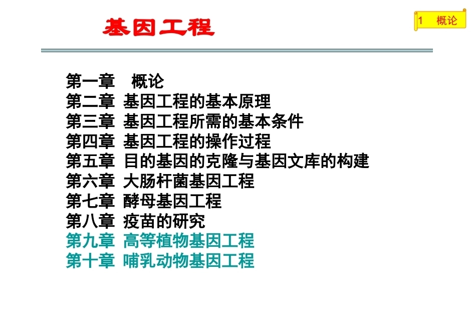 《基因工程》(研究生)全册配套完整课件.ppt_第3页