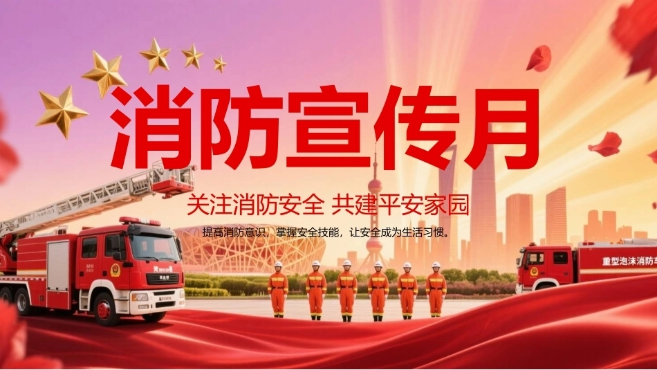 2026年消防宣传月PPT消防安全教育.pptx_第1页
