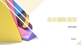 专业化妆师综合素质养成手册：杂志摄影造型PPT教学课件.pptx