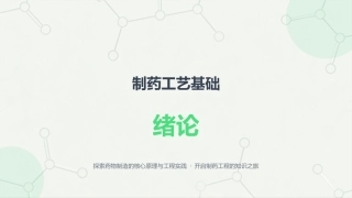 制药工艺基础：1.绪论PPT教学课件.pptx