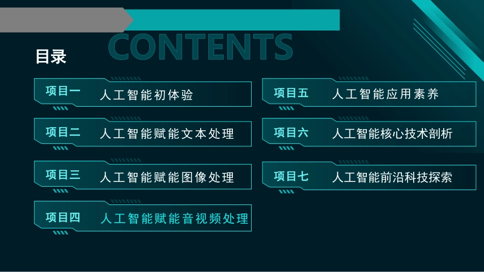 人工智能应用基础：项目四人工智能赋能音视频处理PPT教学课件.pptx_第2页