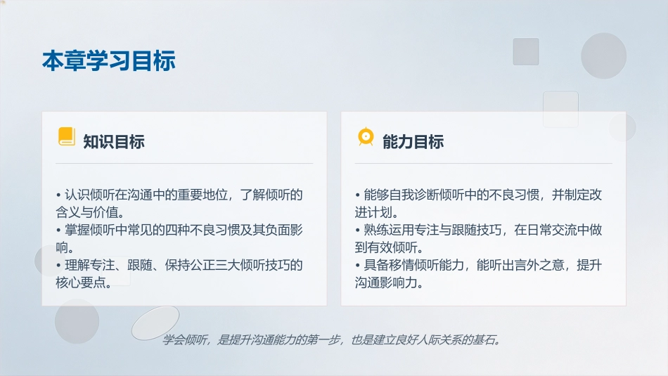 有效沟通实务（第4版）：第2章倾听技巧PPT教学课件.pptx_第2页