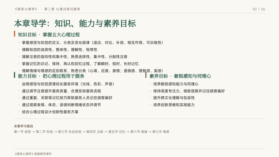 服务心理学：第2章心理过程与服务PPT教学课件.pptx_第2页