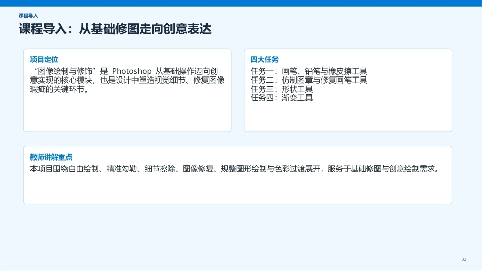 Photoshop2022版创意实训教程：项目2图像绘制与修饰PPT教学课件.pptx_第2页