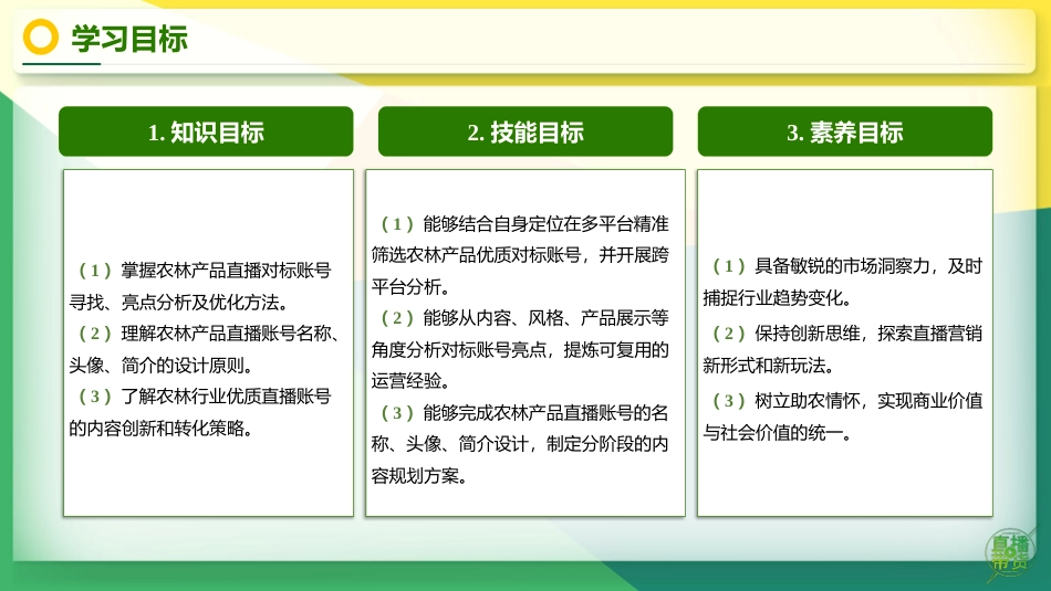 农林产品直播营销：项目6明确农林产品直播账号定位PPT教学课件.pptx_第2页