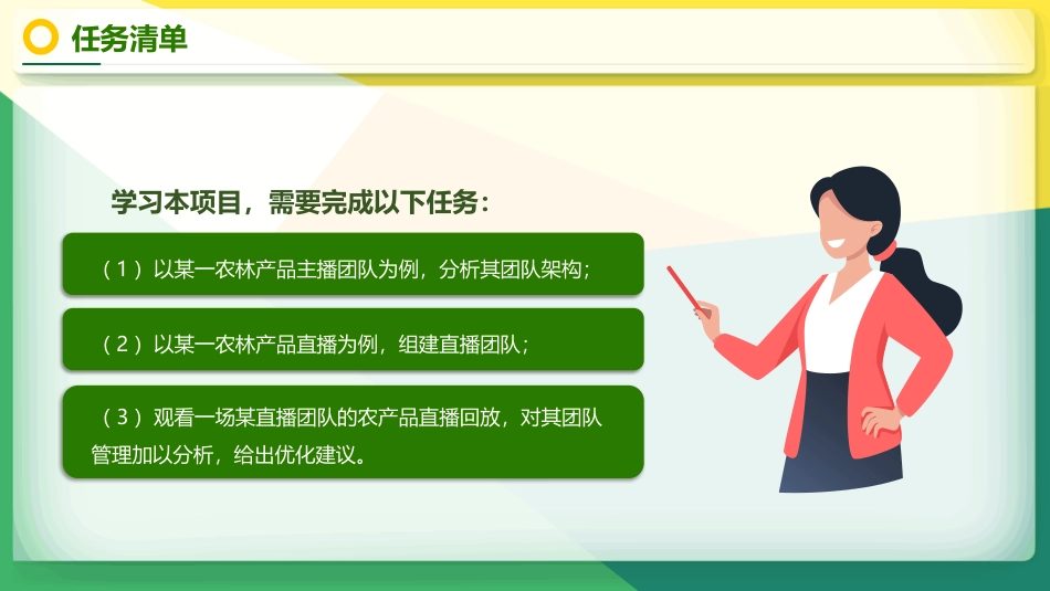 农林产品直播营销：项目3组建农林产品直播团队PPT教学课件.pptx_第3页