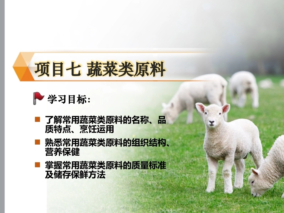 烹饪原料与营养第2版中职：蔬菜类原料PPT教学课件.pptx_第1页