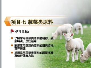 烹饪原料与营养第2版中职：蔬菜类原料PPT教学课件.pptx