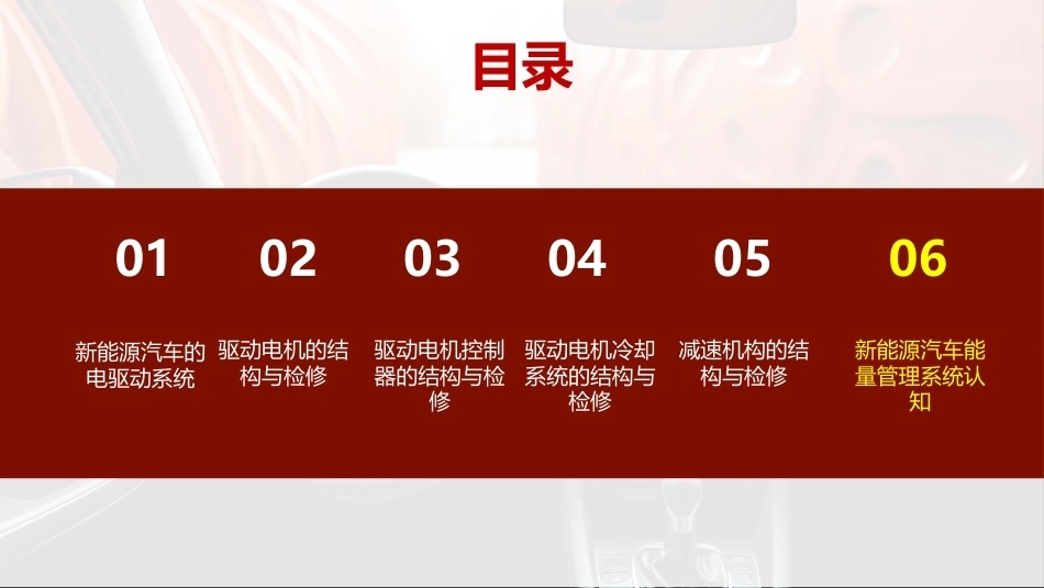 新能源汽车驱动电机及控制系统检修：项目6新能源汽车能量管理系统认知PPT教学课件.pptx_第2页