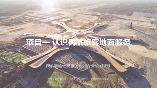 民航旅客地面服务：项目1认识民航旅客地面服务PPT教学课件.pptx