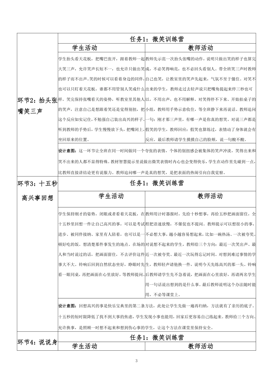 2026春北师大版心理健康六年级下册第二单元 惜时乐群 规划未来·第27课 微笑面对每一天（第3课时）分课时教学设计[2012纲要2025修改].pdf_第3页