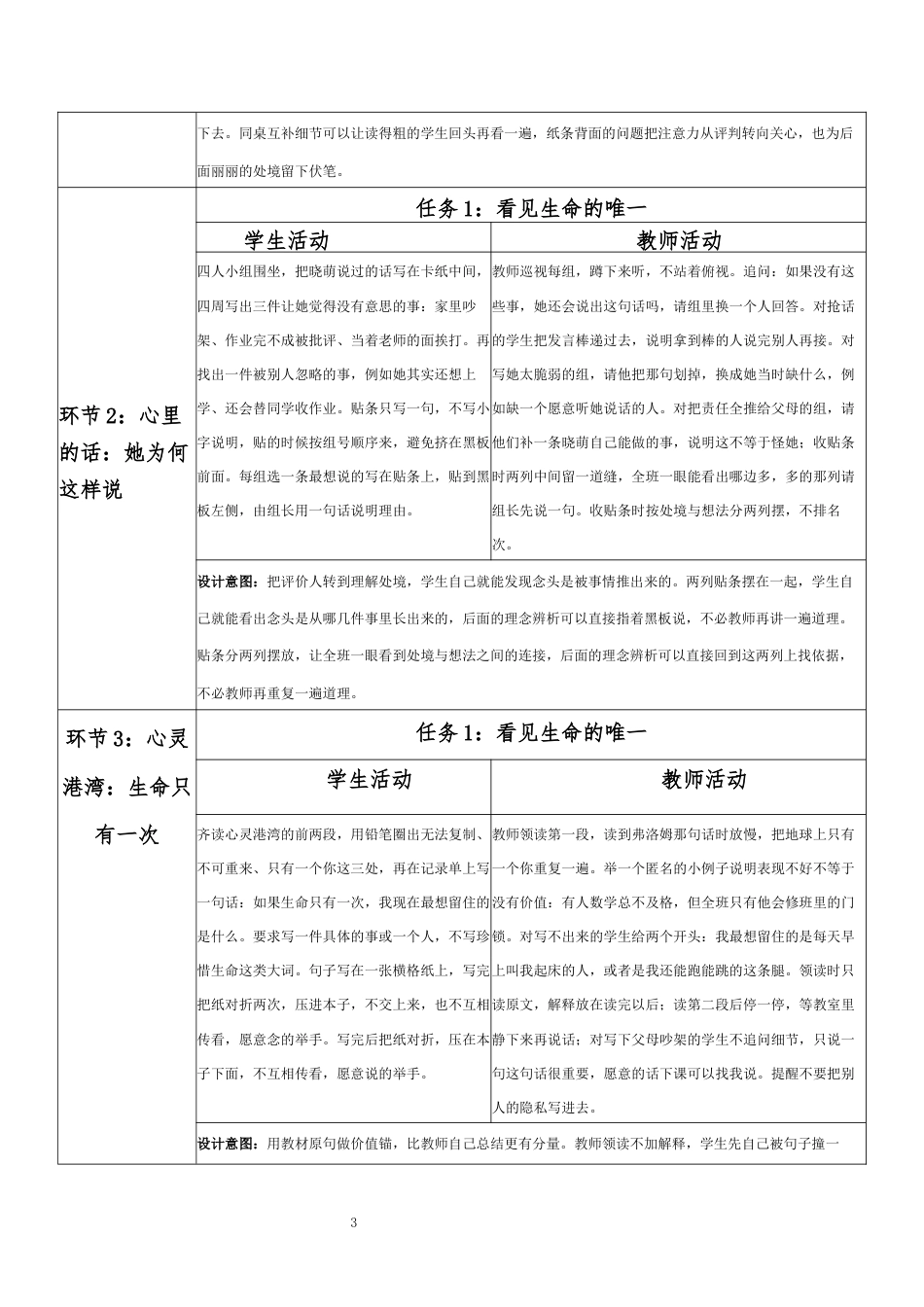 2026春北师大版心理健康六年级下册第三单元 珍爱感恩 从容启航·第31课 珍爱自己（第1课时）分课时教学设计[2012纲要2025修改].docx_第3页
