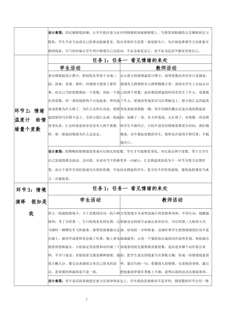 2026秋北师大版心理健康六年级上册第二单元 善学善处 守护成长·第9课 做情绪的主人（第3课时）分课时教学设计[2012纲要2025修改].docx_第3页