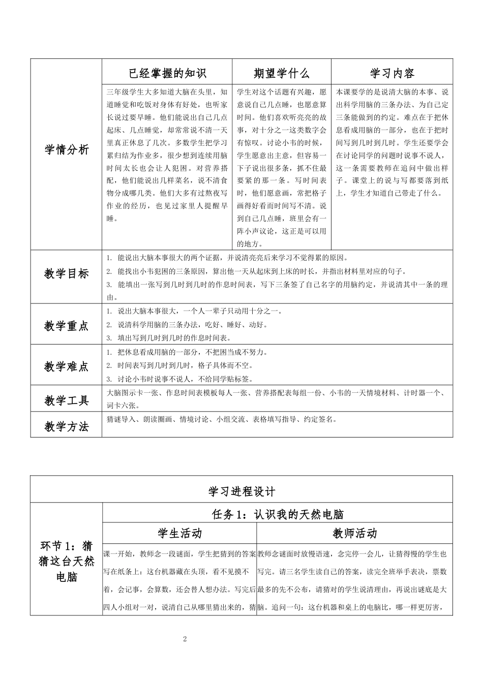 2027春北师大版心理健康三年级下册第二单元 会学习，会交往 分课时教学设计（合集）.docx_第2页