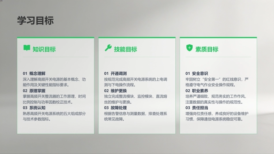 通信电源设备与维护（第3版）：高频开关电源维护PPT教学课件.pptx_第2页