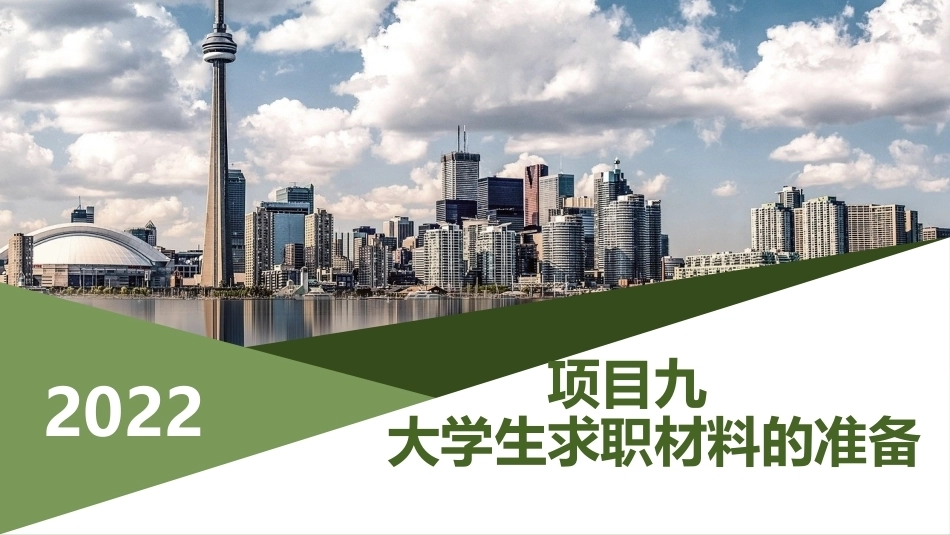 大学生职业生涯与就业指导：大学生求职材料的准备PPT教学课件.pptx_第1页