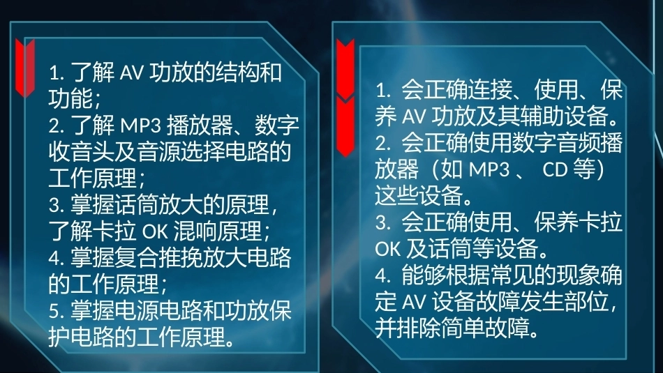 音频设备应用与维修：组装和使用AV功放教学课件.pptx_第3页