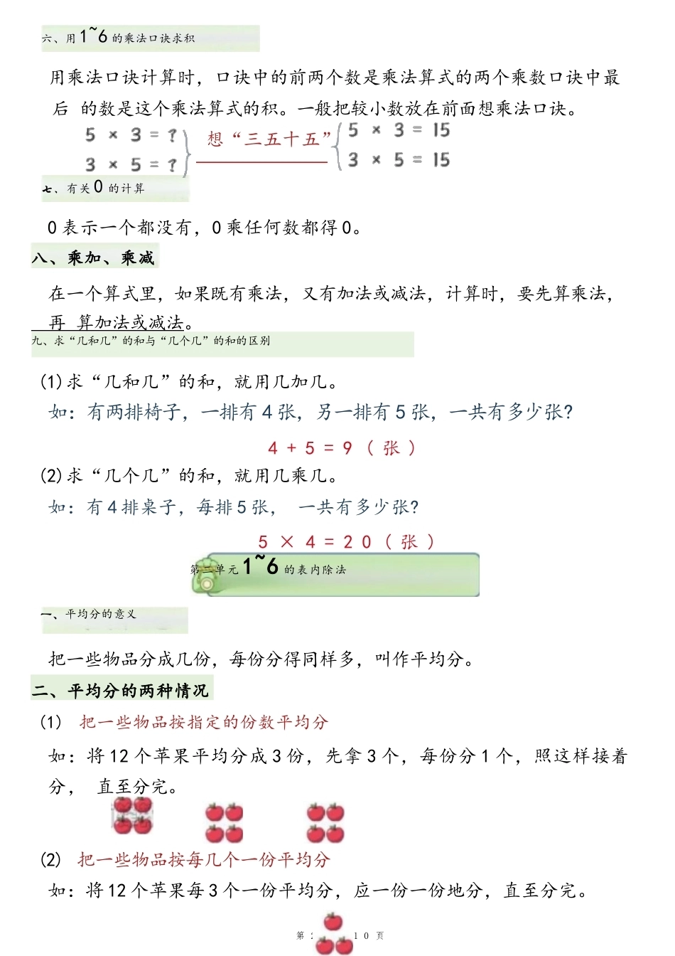 2026年秋苏教版数学二年级上册全册知识点汇总.docx_第3页