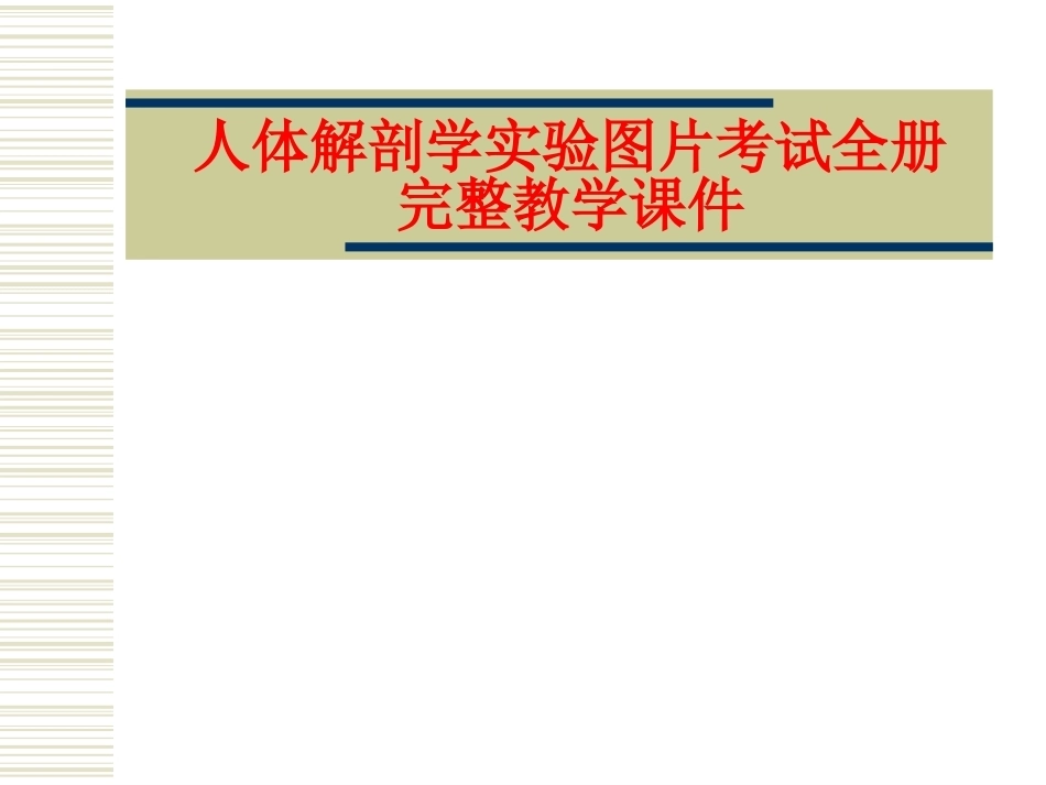 人体解剖学实验图片考试全册完整教学课件.ppt_第1页