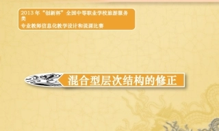 全国“创新杯”说课大赛旅游服务类优秀作品：混合型层次结构的修正说课课件.zip