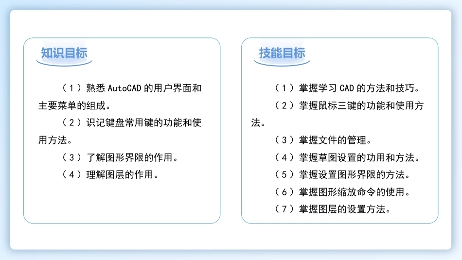 机械CAD技术项目教程（AutoCAD 2023）：熟悉AutoCAD基本操作PPT教学课件.pptx_第2页