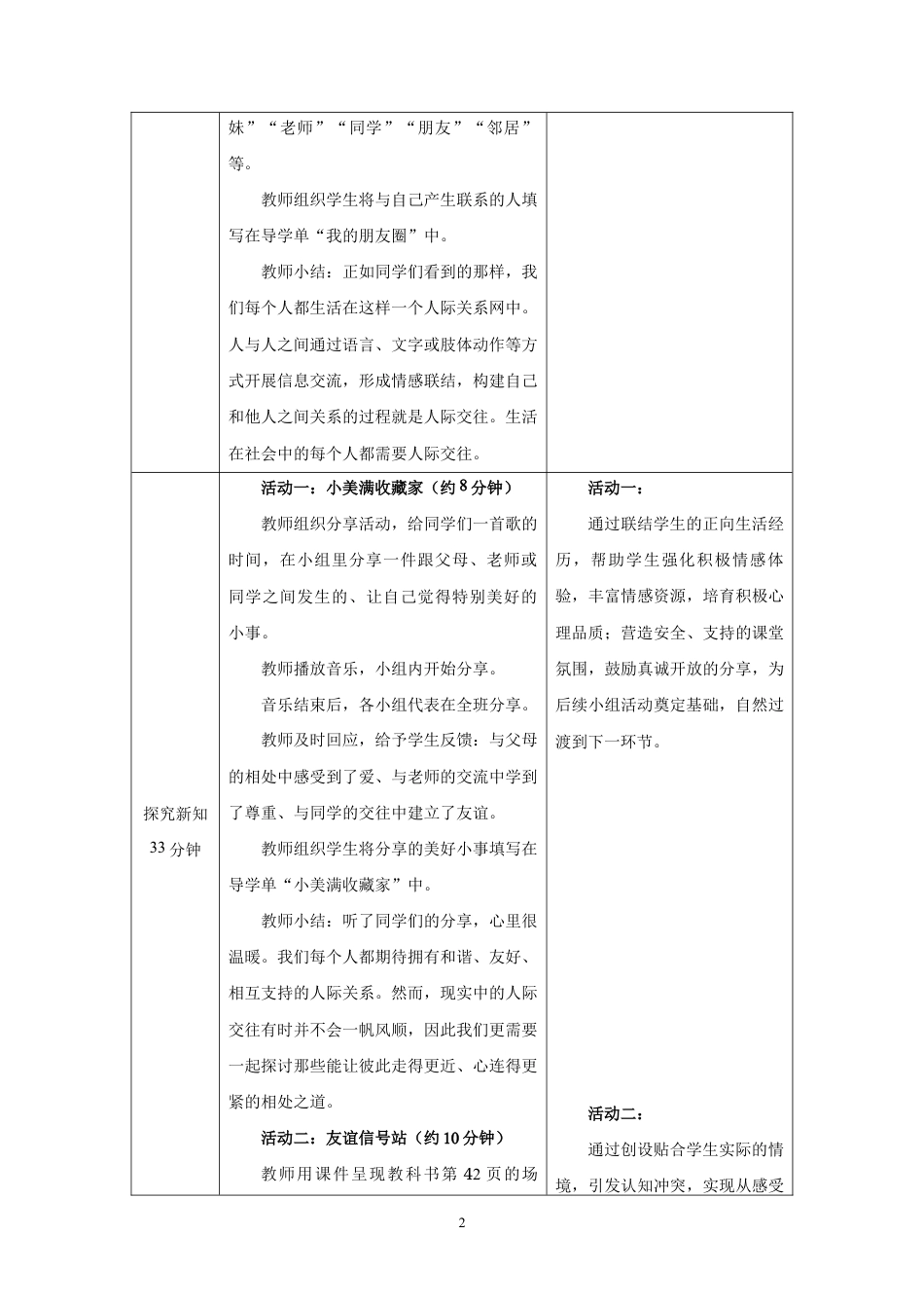 人教版六年级体育与健康（全一册）7　人际交往讲技巧.docx_第2页