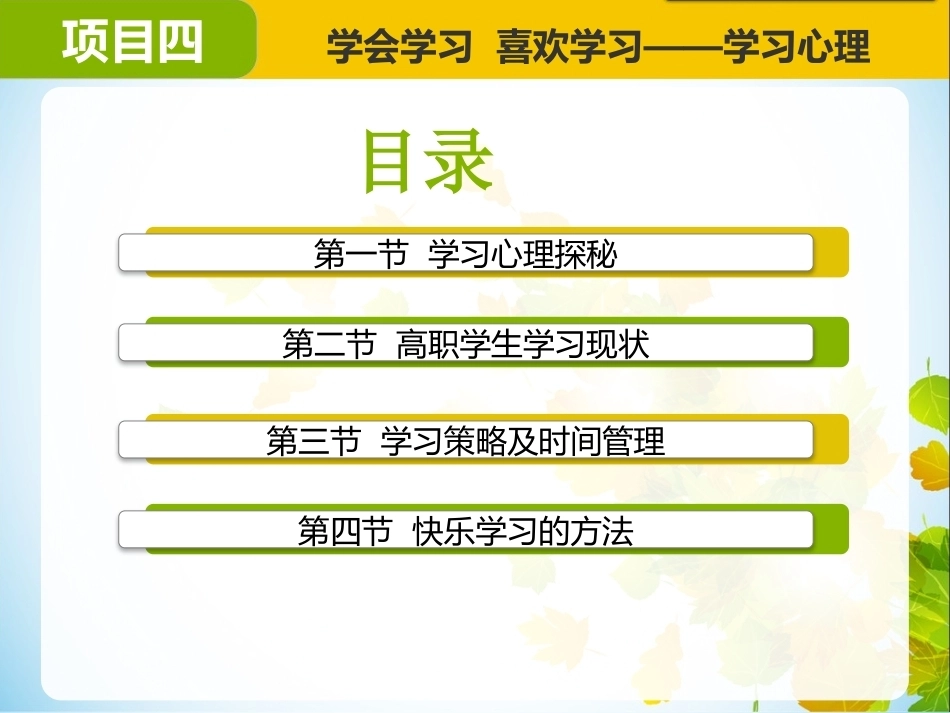 大学生心理健康：学会学习喜欢学习——学习心理PPT教学课件.pptx_第2页