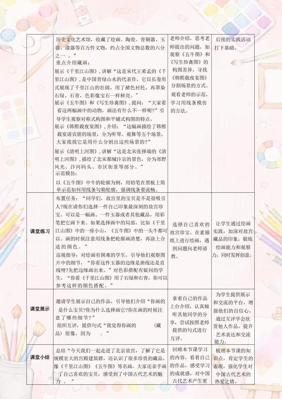 浙美版小学美术三年级上册全册教学设计（教案）合集（2025—2026学年）.docx_第3页